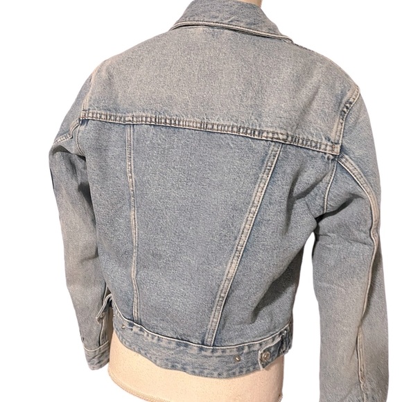 Zara Denim Jacket with faux shearling lining - Picture 5 of 10